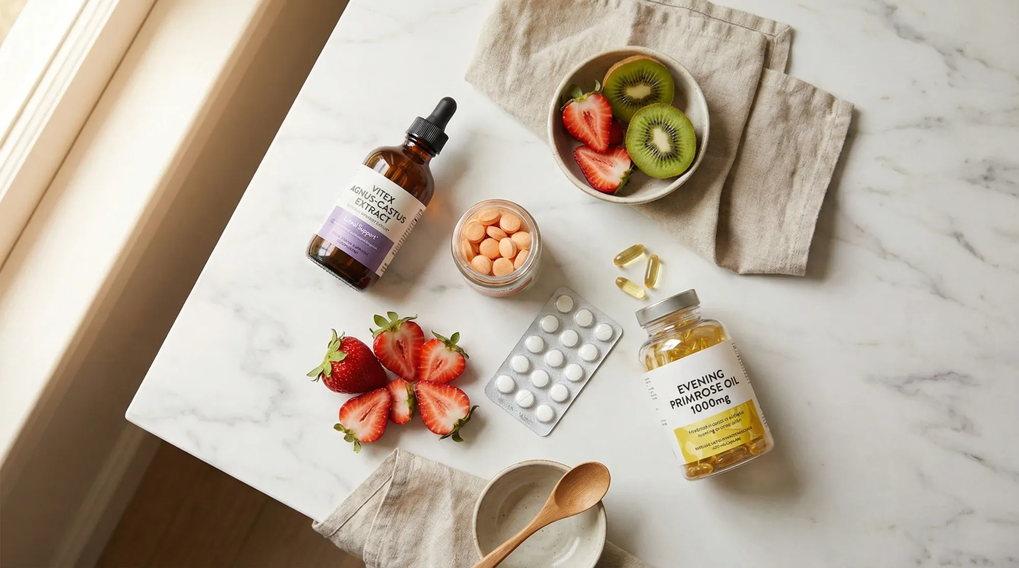 Vitex, vitamin B6, and vitamin C supplements for short luteal phase support