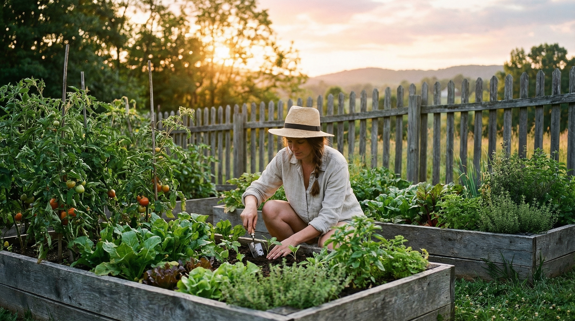 Serene morning wellness scene with green matcha latte, supplements, and Mediterranean breakfast spread